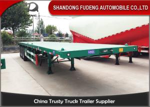 Wholesale BPW Axle 40ft Heavy Duty Flatbed Trailer With Super Single Tire Air Suspension from china suppliers