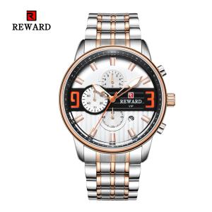 Wholesale IP Coating Color Mens Stainless Steel Watches 2.5D Chronograph Quartz Movement from china suppliers