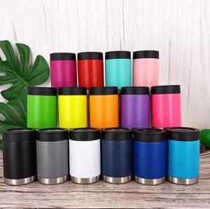 Wholesale Custom Logo 375ml Beer Can Cooler Double Wall Insulated Stainless Steel Stubby Cola For Australia Cans from china suppliers