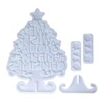 DIY 3D Christmas Tree Silicone Mold Festival Decoration For Jewelry Making