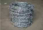 Low Carbon Galvanised Barbed Wire Easy Install For Highway Protection
