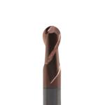 20mm Dia R10*20*40*20*100L 2 Flutes TiAISiN Carbide Ball Nose End Mill For