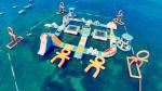 Giant Adult Giant Blue inflatable sport park For Wake Island ,Water sports