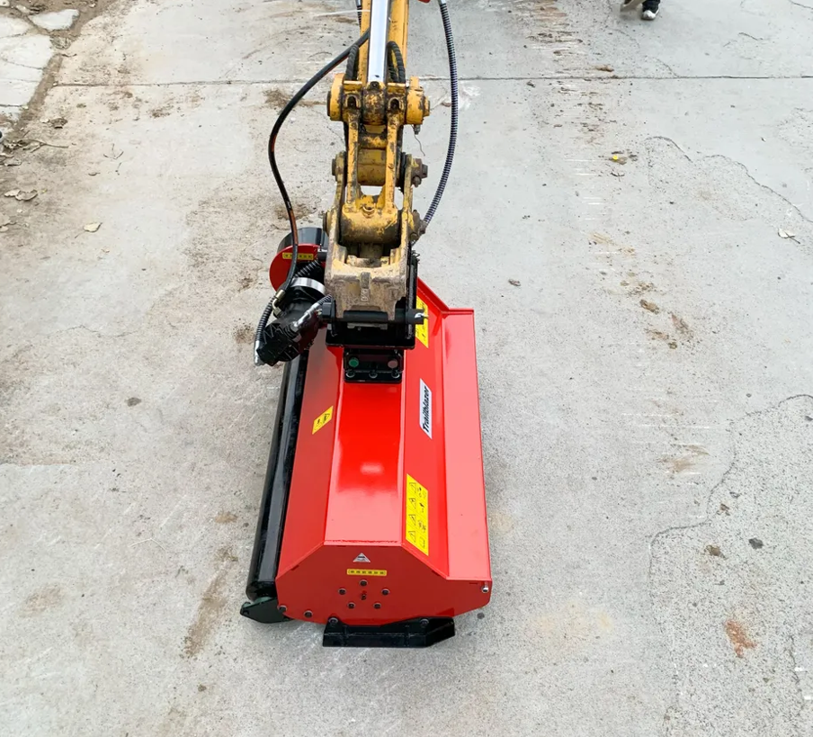 Customized Sany Mini Excavator with Hydraulic Lawn Mower Attachments Rated Speed 2km/h
