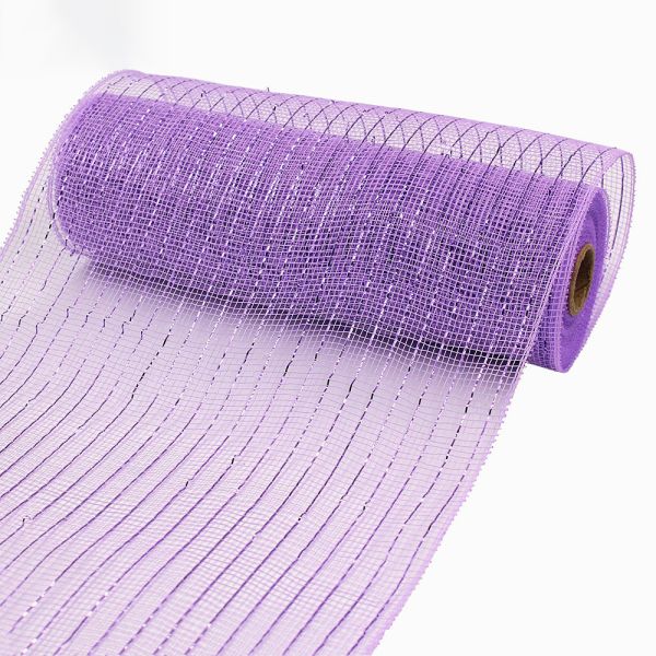 wired glitter organza mesh webbing Lattice Woven Wired Ribbon Christmas Decoration Sequin Glitter Mesh Ribbon