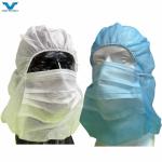 Customized Logo Purple Disposable Non-Woven PP Ninja Balaclava Hood with Face
