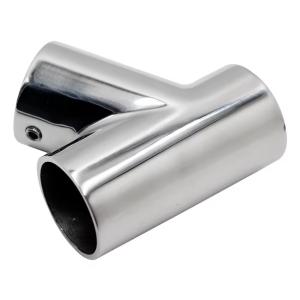 Wholesale Marine Hardware Handrail 316 Stainless Steel Ship Deck Left Tee Rail Brackets Connector from china suppliers