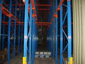 Wholesale Q235 / 345 Warehouse Storage Drive In Pallet Racking Drive Through Racks For Cold Room from china suppliers