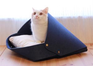 Wholesale Eco Friendly Washable Navy Outdoor EN 71 Wool Cat Cave from china suppliers