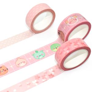 Wholesale Tearable Acrylic Adhesive Waterproof Kawaii Colored Masking Washi Tape from china suppliers