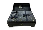 Cosmetic Luxury Gift Packaging Boxes Book Type Customized Logo With Hand Buckle