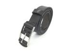 Fashionable Black Genuine Leather Belt For Women Customized Size