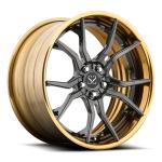 5x112 5x120 5x130 2 Pieces Golden Rims Black Forged Alloy 18 19 For Porsche BMW