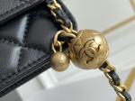 Black Mini Coco Chanel WOC Clutch Handbags Wallet On A Chain CF20