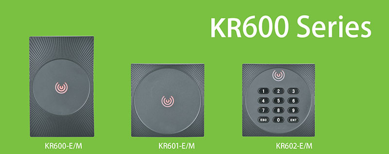 2 Color Led Kr600 Wiegand Rfid Card Reader Smart Mifare Card Reader