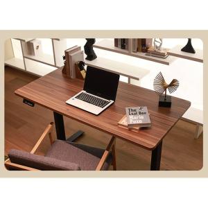 Wholesale Electric Sit Stand Up Desk Adjustable Metal Frame Brown 710 mm Height Office Furniture from china suppliers