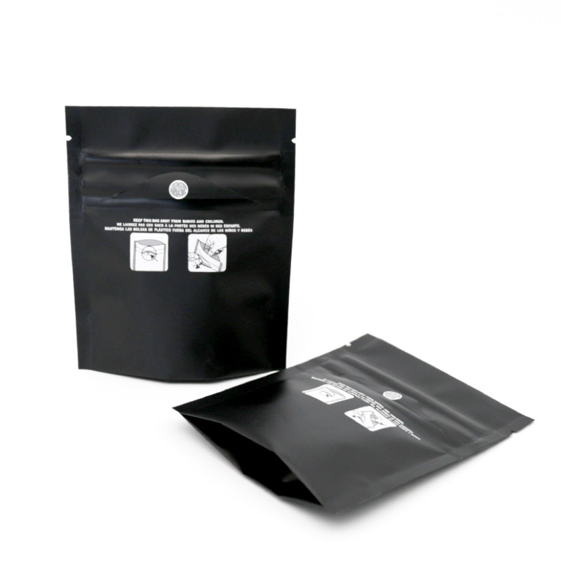 Custom printed child resistant smell proof zipper weed cigar mylar safety exit bags
