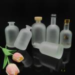 250ml 700ml Frosted Round Glass Bottle for Liquor Made of Super Flint Glass