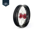 18 Inch CNC Aluminium Aftermarket Motorcycle Wheels , Black Motorcycle Rims With