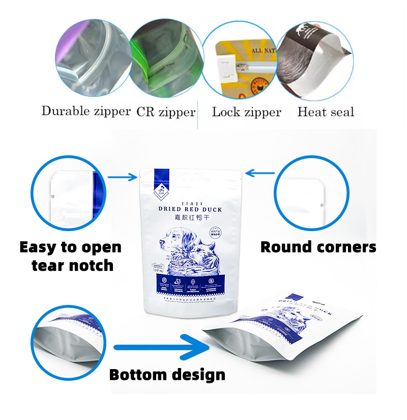 Resealable Plastic Zip Lock Bag Candy Snack Packaging Bags Food Grade