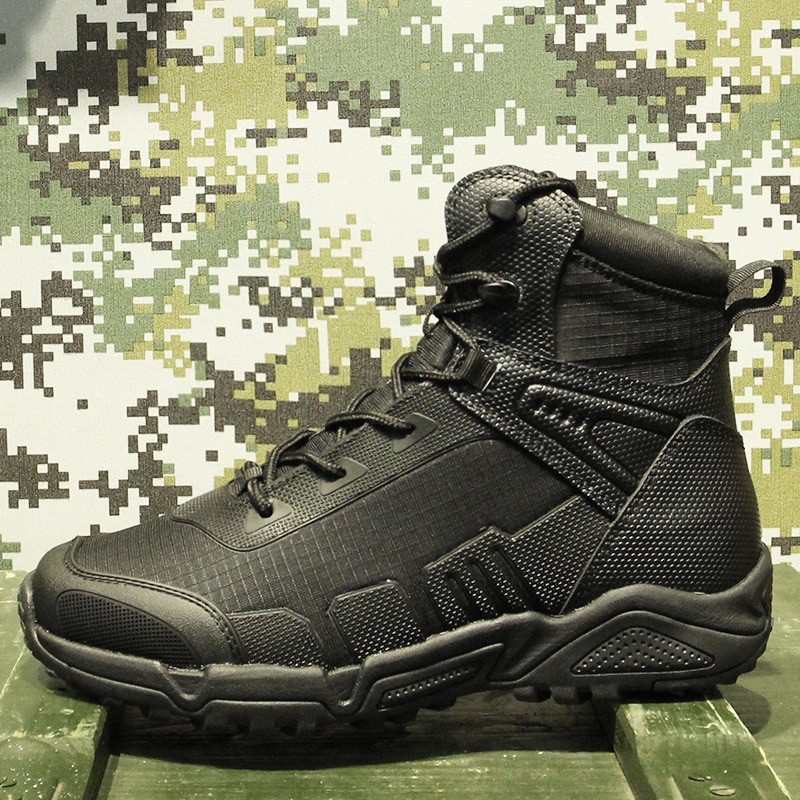 Men's Military Boots and Tactical Boots, CoolMax Tactical Combat Durable Leather Work Utility Outdoor Hiking Assault Boo