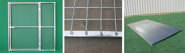 Galvanized bird aviary cage