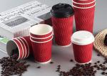 Custom Brand To Go Triple Wall Cups Heat Insulation Eco Friendly