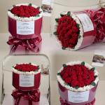 Bubble Roses Handmade Knitted Woolen Flower Bouquets Creative Flower Bouquets