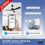 220v Reversible Modern Smart Ceiling Fan Remote Control 3 Colors