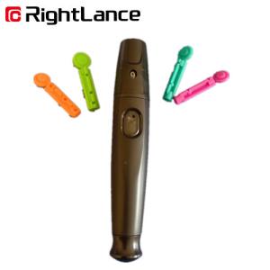 Wholesale Reusable Diabetic Adjustable Lancing Device 21g Black ABS Case from china suppliers