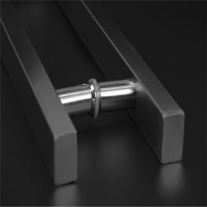 Wholesale Glass door handle, hairline finish stainless steel door handle European style large pull handle from china suppliers