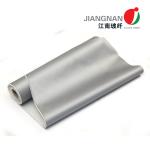 0.4mm Fire Protection Grey Polyurethane Fiberglass Cloth Used For Fire And Smoke
