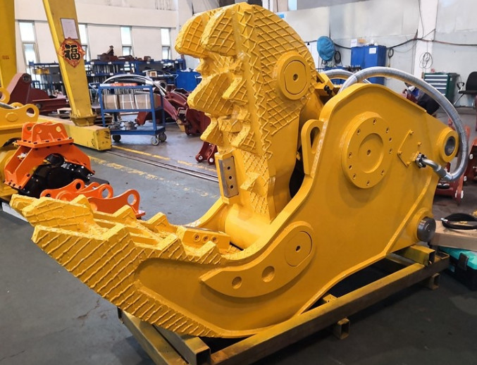 360 Degree Rotation Hydraulic Concrete Pulverizer Rock Crusher Excavator Attachments