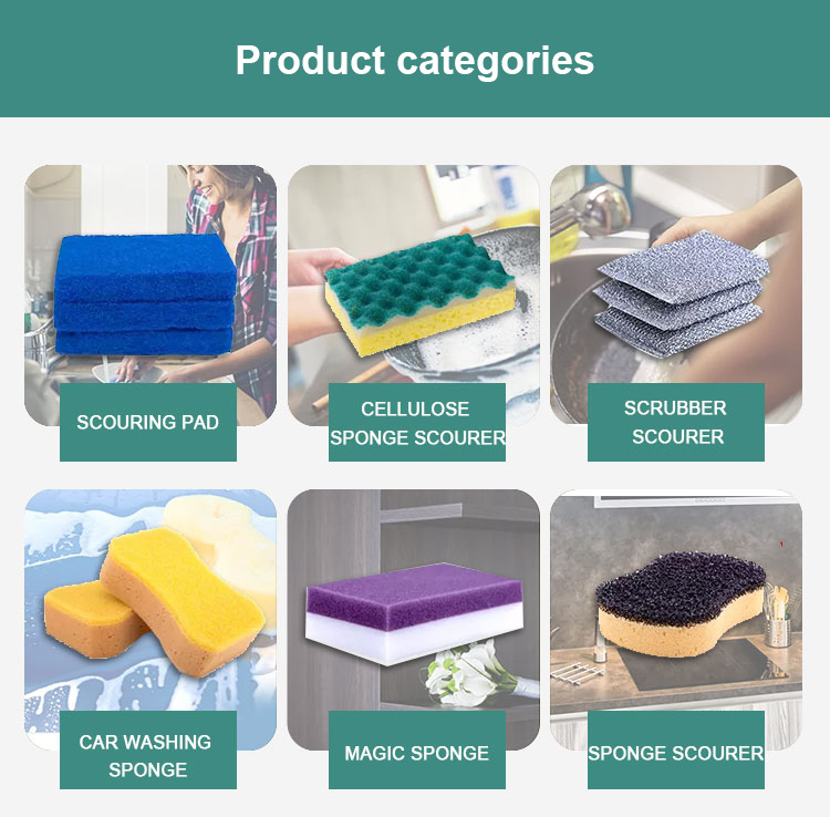 Heavy Duty Green Nylon Scourer Moisture Proof Wear Resistance Custom