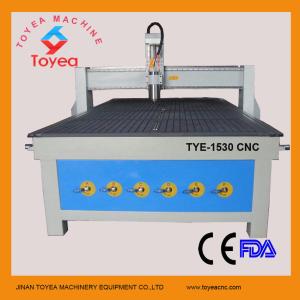 Wholesale vacuum table with T-slot CNC Wood engraving machine TYE-1530 from china suppliers