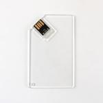 Transparent Plastic Credit Card Usb Memory Stick 2.0 MINI UDP 128GB 64GB 50MB/S