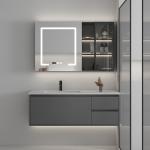 High Toughness Bathroom Furniture Vanities Solid Wood Material