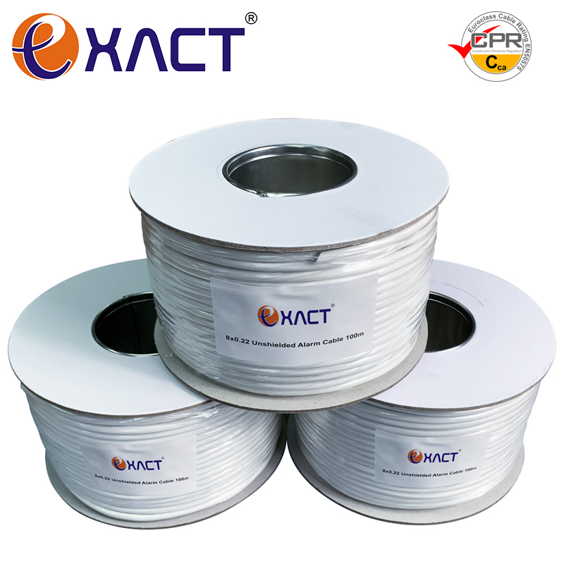 Europe Market 4x0.22 6x0.22 CPR Cca Eca PVC Jacket Al/Foil Shield Alarm/Security Cable