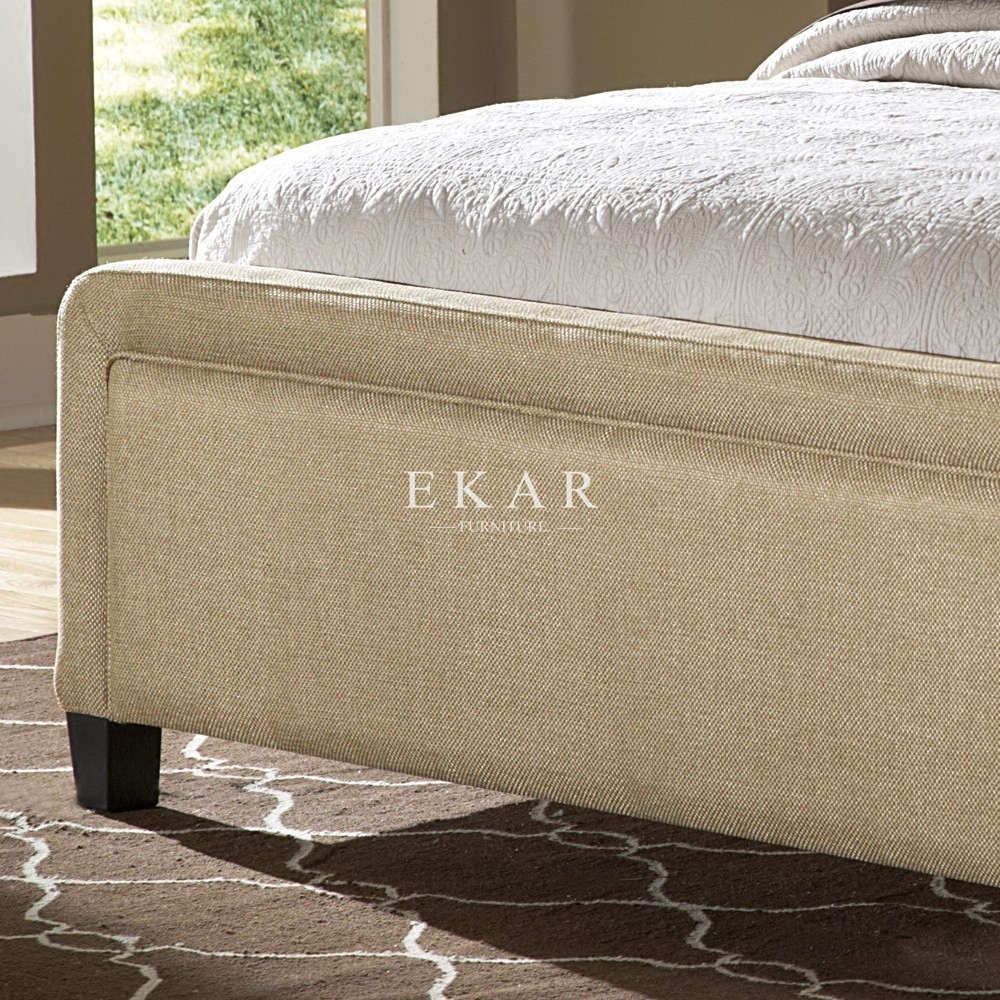 Wooden Bed Sample Sleigh King Size Bed Frame