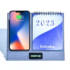 Wholesale Multifunctional Custom 365 Day Calendar , Desk Wireless Charging Calendar from china suppliers