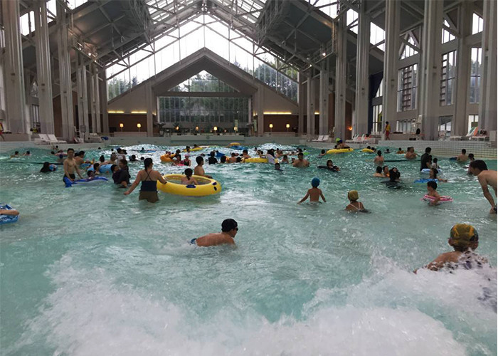Commercial Outdoor Wave Pool Machine Dozens Wave Type Aqua Park Equipment