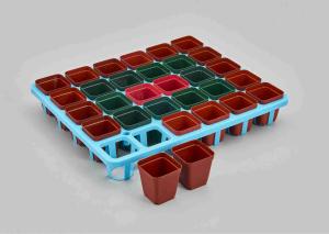 Wholesale SQUARE More meat small black plastic flower POTS small box from china suppliers