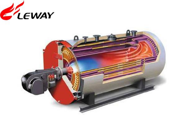 0.7MW Rated Oil Fired Hot Water Boiler , Oil Hot Water Heater Atmospheric