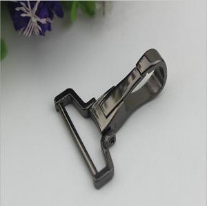 Wholesale Guangzhou manufacturing zinc alloy gunmetal color 38 mm spring snap hook for handbag from china suppliers