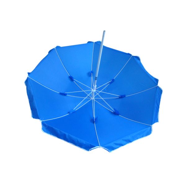 Blue Custom Printing Windproof Beach Umbrella With Custom Logo Outdoor