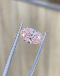 1 - 4 Carat Lab Grown Baby Pink Diamonds Radiant Cut Fancy Intense Pink Diamond