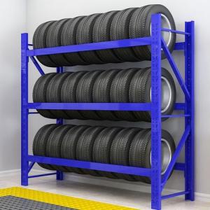 Wholesale Light Duty Racking System Metal Shelving Stacking Movable Tube Metal Steel Truck Tire Post Tyre Stillage from china suppliers