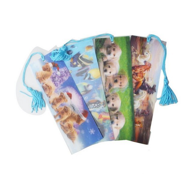 PLASTIC LENTICULAR custom lenticular bookmark pp pet pvc 3d lenticular bookmarks printing manufacturer