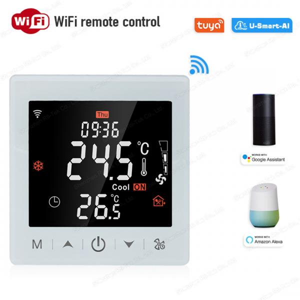 R9W.963 Original Manufacturer LCD Programmable Smart WiFi/485 Modbus Fan Coil Thermostat Working with Alexa and Google