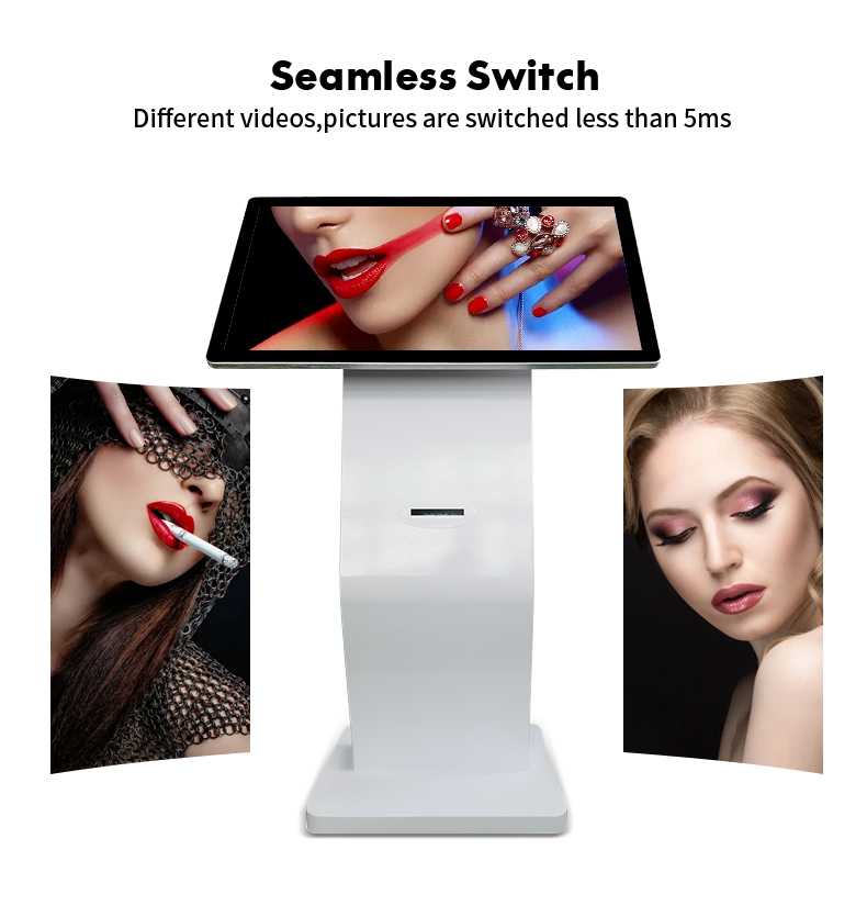 21.5'' Android Touch Screen Kiosk - Interactive Digital Signage Display with Built-in Printer, Floor Standing Commercial Player